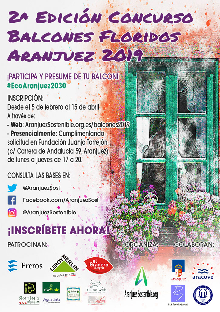 Concurso de Balcones Floridos de Aranjuez 2019